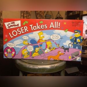 THE SIMPSONS Loser Takes All Board Game ⭐️ 2001 ⭐️The Dys-FUN-ctional Party Game